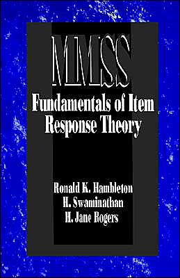 Cover for Ronald K. Hambleton · Fundamentals of Item Response Theory - Measurement Methods for the Social Science (Paperback Book) (1991)