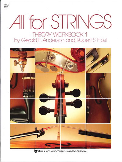 All for Strings Theory Workbook 1 Viola - Robert Frost - Books - Kjos (Neil A.) Music Co ,U.S. - 9780849732478 - November 2, 1987