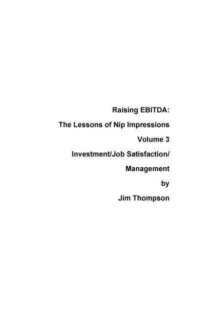 Cover for Jim Thompson · Raising EBITDA (Paperback Bog) (2017)