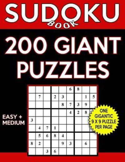 Cover for Sudoku Book · Sudoku Book 200 GIANT Puzzles, 100 Easy and 100 Medium (Pocketbok) (2017)