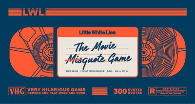 Cover for Little White Lies · The Movie Misquote Game (Flashcards) (2018)