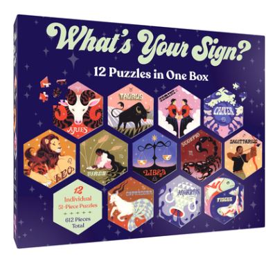 12 Puzzles in One Box: What's Your Sign? - Chronicle Books - Brädspel - Chronicle Books - 9781797216478 - 12 maj 2022