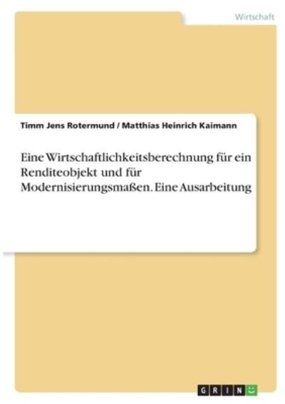 Cover for Rotermund · Eine Wirtschaftlichkeitsberec (N/A)