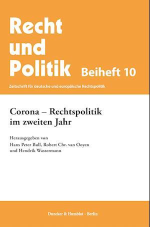 Cover for Hans Peter Bull · Corona - Rechtspolitik Im Zweiten Jahr (Book) (2022)