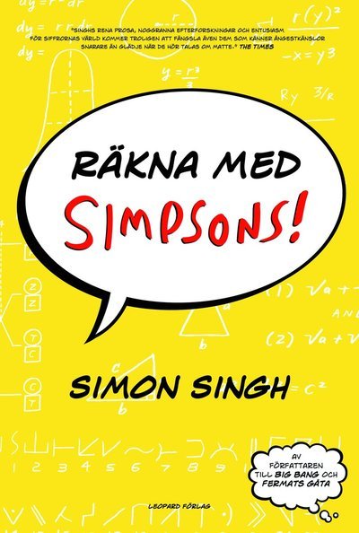 Cover for Simon Singh · Räkna med Simpsons! (Indbundet Bog) (2014)