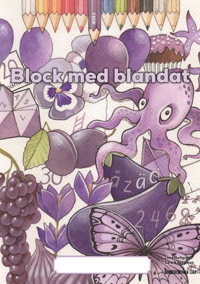 Cover for Lena Hultgren · Block med blandat 6 - lila, 5-pack (Paperback Book) [Ned edition] (2020)