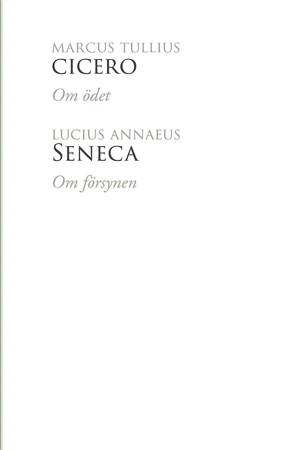 Cover for Om ödet &amp; Om försynen (Book) (2023)