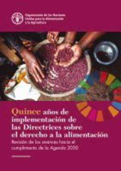 Cover for Food and Agriculture Organization of the United Nations · Fifteen Years Implementing the Right to Food Guidelines (Spanish Edition): Reviewing Progress to Achieve the 2030 Agenda (Paperback Book) (2020)