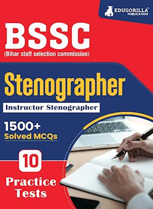 Cover for Edugorilla Prep Experts · BSSC Stenographer / Instructor (English Edition) Exam Book 2023 - Bihar Staff Selection Commission 10 Full Practice Tests with Free Access To Online Tests (Paperback Book) (2023)