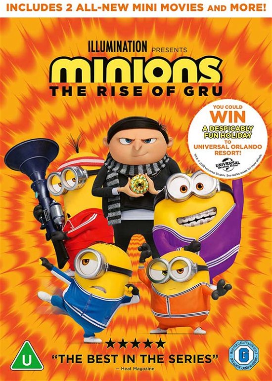 Cover for Minions the Rise of Gru DVD · Minions - The Rise Of Gru (DVD) (2022)