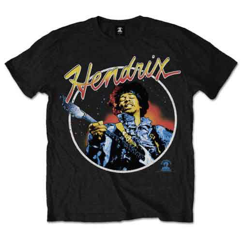 Jimi Hendrix Unisex T-Shirt: Script Circle - The Jimi Hendrix Experience - Koopwaar - ROFF - 5055295377479 - 15 januari 2015