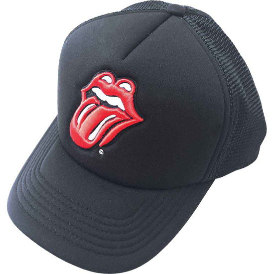 Cover for The Rolling Stones · The Rolling Stones Unisex Mesh Back Cap: Classic Tongue (TØJ) [Black - Unisex edition]