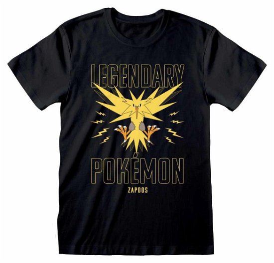 Pokémon T-Shirt Legendary Zapdos Größe S - Pokémon - Merchandise -  - 5056599744479 - November 14, 2022