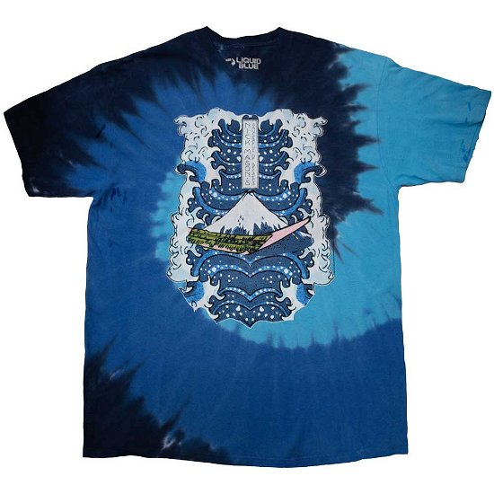 Nick Mason's Saucerful of Secrets Unisex T-Shirt: Hokusai Wave Dip Dye (Ex-Tour) - Nick Mason's Saucerful of Secrets - Produtos -  - 5056737232479 - 