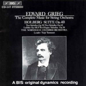 Griegmusic For String Orchestraholberg Suite - Norwegian Chamber Orchestra - Music - BIS - 7318590001479 - September 22, 1994