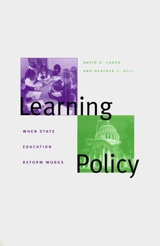 Cover for David K. Cohen · Learning Policy: When State Education Reform Works (Hardcover bog) (2001)
