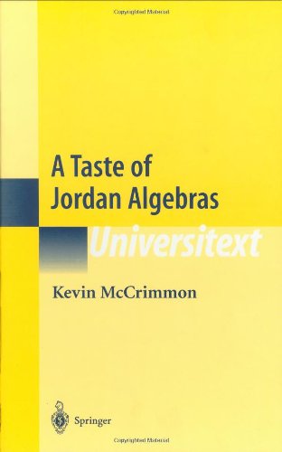 Cover for Kevin McCrimmon · A Taste of Jordan Algebras - Universitext (Hardcover Book) [2004 edition] (2003)