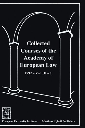 Cover for Academy of European Law · Collected Courses of the Academy of European Law:European Community Law, 1992 (Inbunden Bok) (1994)