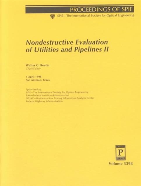 Cover for Reuter · Nondestructive Evaluation of Utilities and Pipelines II: 1 April, 1998, San Antonio, Texas (Paperback Book) (2006)