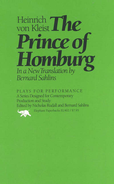 Cover for Heinrich Von Kleist · The Prince of Homburg (Hardcover Book) (1990)