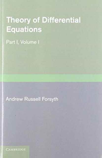 Cover for Andrew Russell Forsyth · Theory of Differential Equations 6 Volume Set (Book pack) (2012)