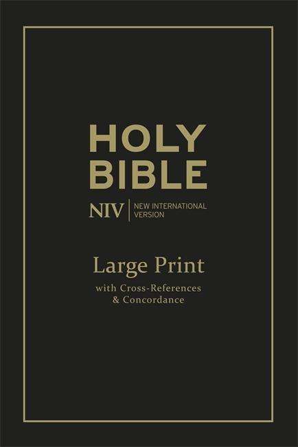 Cover for New International Version · NIV Large Print Single-Column Deluxe Reference Bible: Leather - New International Version (Paperback Book) [Large Type / Large Print edition] (2015)