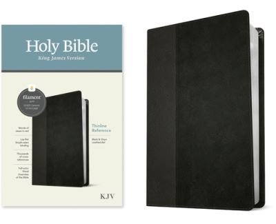 Cover for Tyndale House Publishers · KJV Thinline Reference Bible, Filament Edition, Black (Leather Book) (2023)