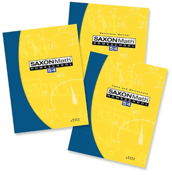 Cover for Saxon Publishers · Saxon Math 5/4 Homeschool Kit (Paperback Book) (2004)