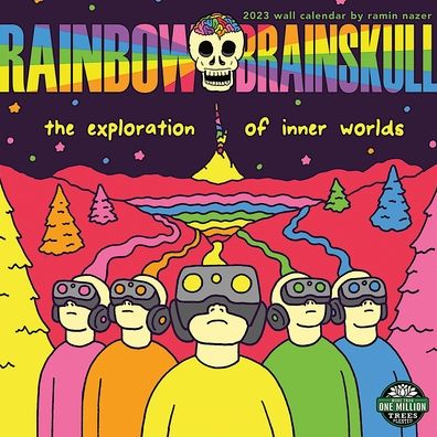 Cover for Ramin Nazer · Rainbow Brainskull 2023 Wall Calendar - Square (Calendar) (2022)