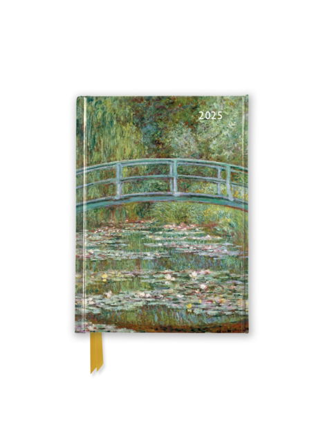 Cover for Flame Tree Studio · Claude Monet: Bridge over a Pond of Water Lilies 2025 Luxury Pocket Diary Planner - Week to View (MISC) [New edition] (2024)