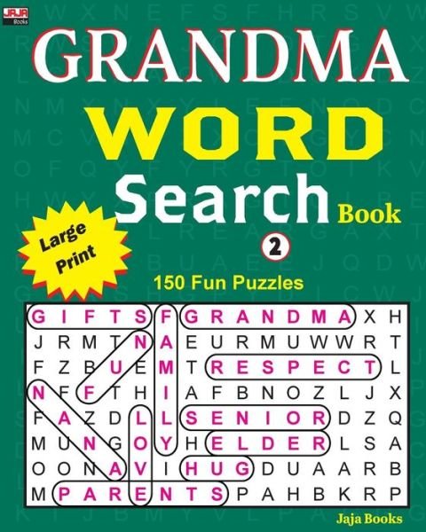 Cover for Jaja Books · Grandma Word Search Book (Paperback Book) (2018)