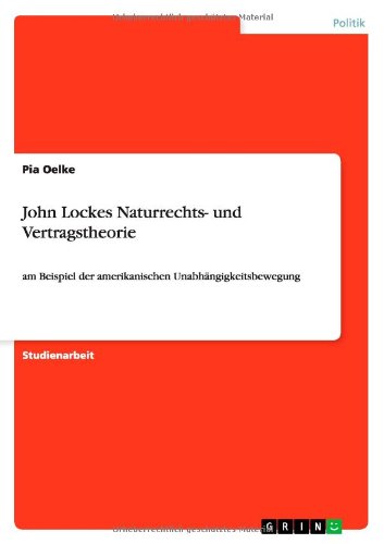 Cover for Oelke · John Lockes Naturrechts- und Vert (Book) [German edition] (2009)