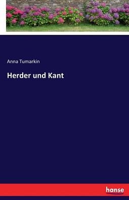 Cover for Tumarkin · Herder und Kant (Book) (2017)