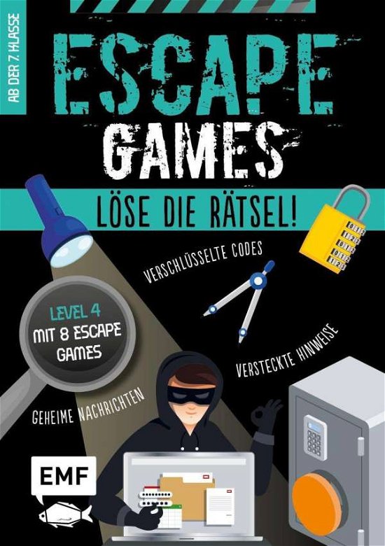 Cover for Olivier Lefebvre · Escape Games Level 4 (türkis) - Löse die Rätsel! - 8 Escape Games ab der 7. Klasse (Paperback Book) (2021)