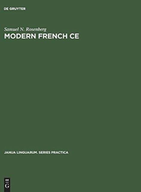 Cover for Rosenberg · Modern French &quot;Ce&quot; (Bog) (1970)