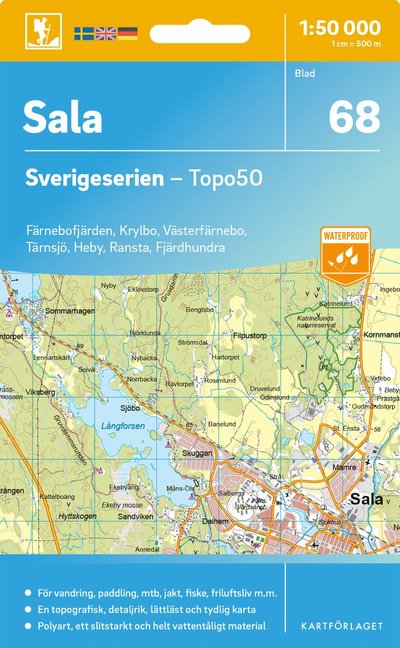Cover for Sala - Sverigeserien Topo50 (Map) (2025)