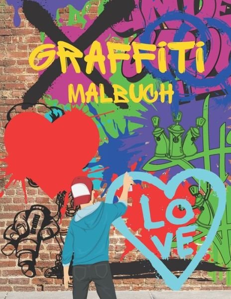 Cover for Jaimlan Fox · Graffiti Malbuch: Illustrationen fur Stressabbau und Entspannung: Street Art Charaktere: Schriftarten zum ausmalen (Pocketbok) (2021)