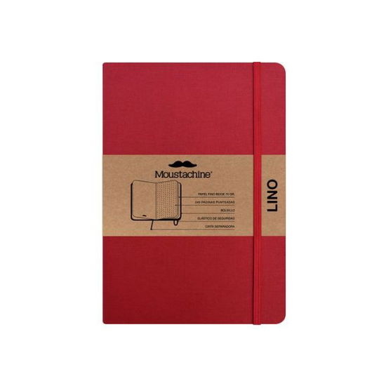 Cover for Moustachine · Moustachine Classic Linen Large Classic Red Dotted Hardcover (Book) (2024)