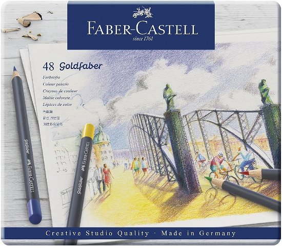 Cover for Faber · Faber-castell - Goldfaber Colour Pencil Tin Of 48 (Legetøj)