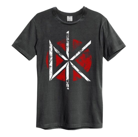 Dead Kennedys Logo Amplified Vintage Charcoal Medium T Shirt - Dead Kennedys - Merchandise - AMPLIFIED - 5054488280480 - 5 maj 2022