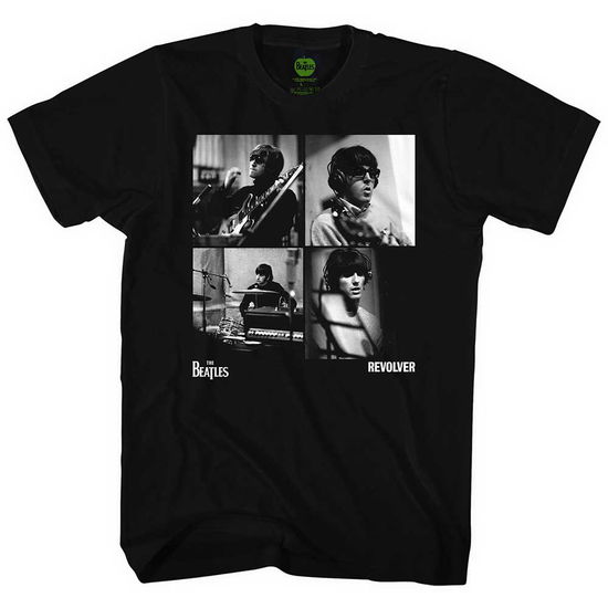 The Beatles Unisex T-Shirt: Revolver Studio Shots - The Beatles - Gadżety -  - 5056561055480 - 20 października 2022