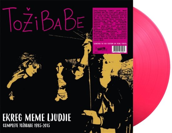 Cover for Tozibabe · Ekreg Meme Ljudjie - Complete Tozibabe 1985-2015 (Pink Vinyl) (LP) (2023)