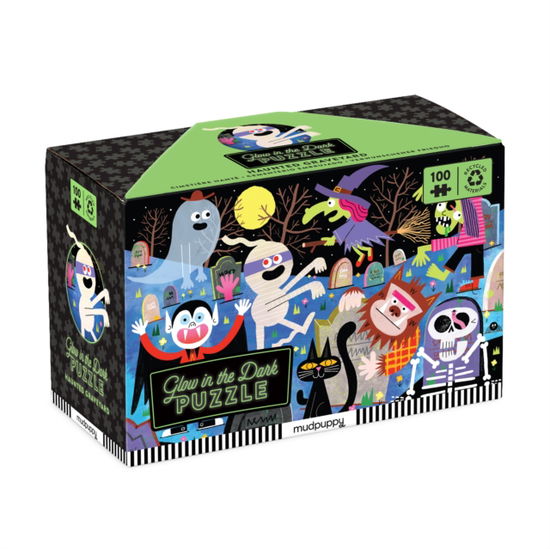 Cover for Mudpuppy · Haunted Graveyard 100 Piece Glow in the Dark Puzzle (SPEL) (2024)