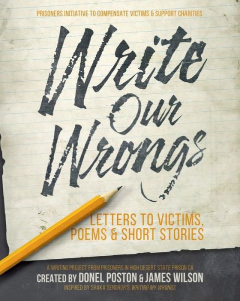 Cover for Donel Poston · Write Our Wrongs: Letters to Victims, poems, and short stories (Taschenbuch) (2020)