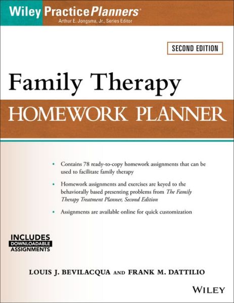 Cover for Bevilacqua, Louis J. (Connections Adolescent and Family Care, Exton, Pennsylvania) · Family Therapy Homework Planner - PracticePlanners (Paperback Book) (2016)