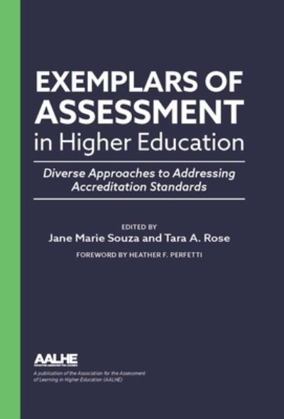 Cover for Exemplars of Assessment in Higher Education: Diverse Approaches to Addressing Accreditation Standards (Hardcover Book) (2021)