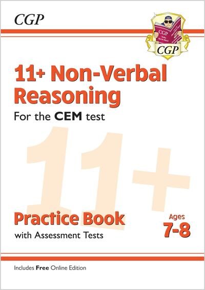 Cover for CGP Books · 11+ CEM Non-Verbal Reasoning Practice Book &amp; Assessment Tests - Ages 7-8 (Bog) [With Online edition] (2023)