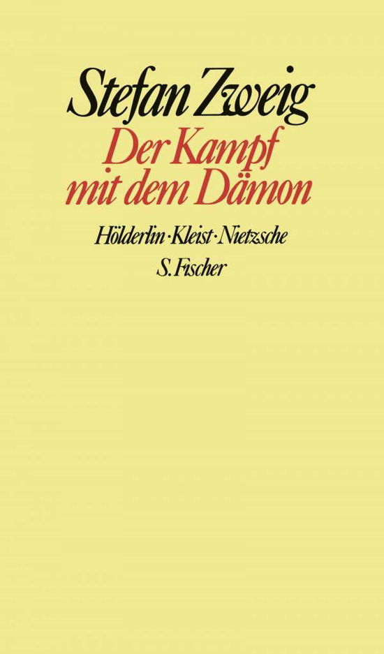 Cover for S. Zweig · Kampf mit dem Dämon (Buch)