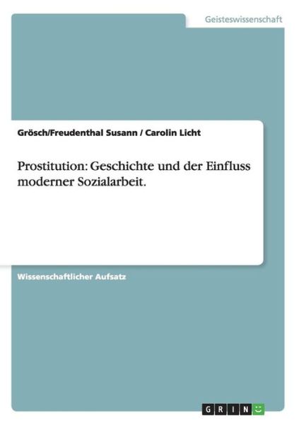Cover for Susann · Prostitution (Book) [German edition] (2009)
