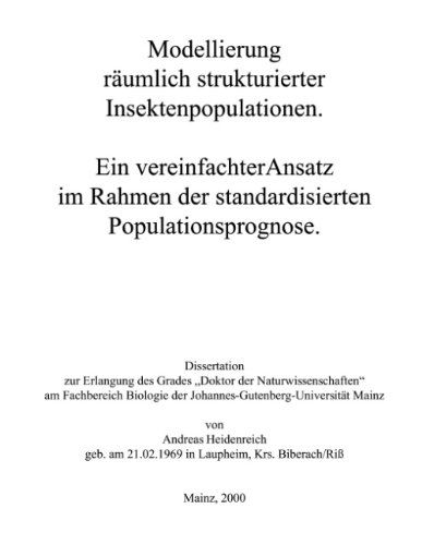 Cover for Andreas Heidenreich · Modellierung raumlich strukturierter Insektenpopulationen (Paperback Book) [German edition] (2000)
